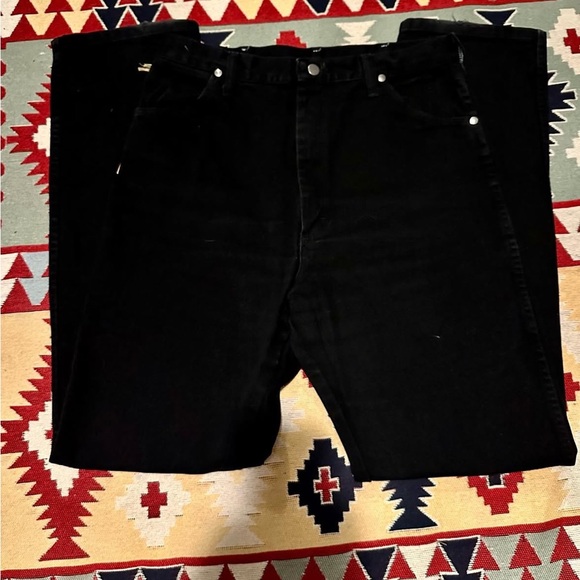 Dark Black Wrangler Bareback Jeans - Picture 2 of 2